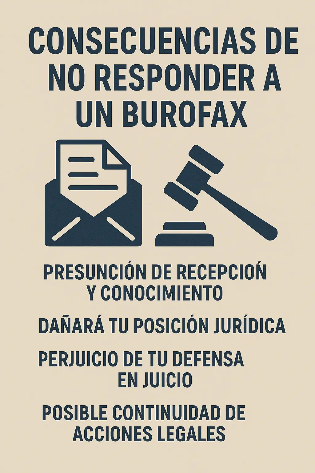 Consecuencias de no responder a un burofax