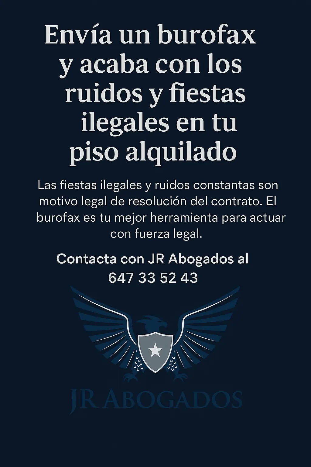 Envía un burofax y acaba con los ruidos y fiestas ilegales en tu piso alquilado