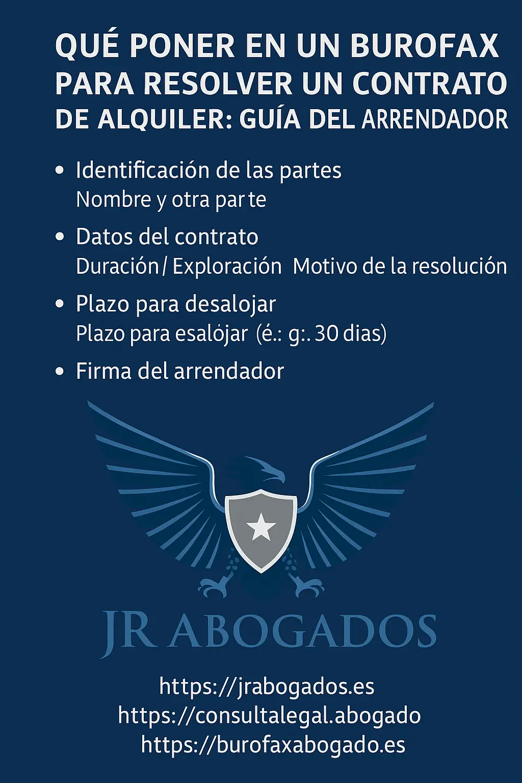 Qué poner en un burofax para resolver un contrato de alquiler: guía del arrendador