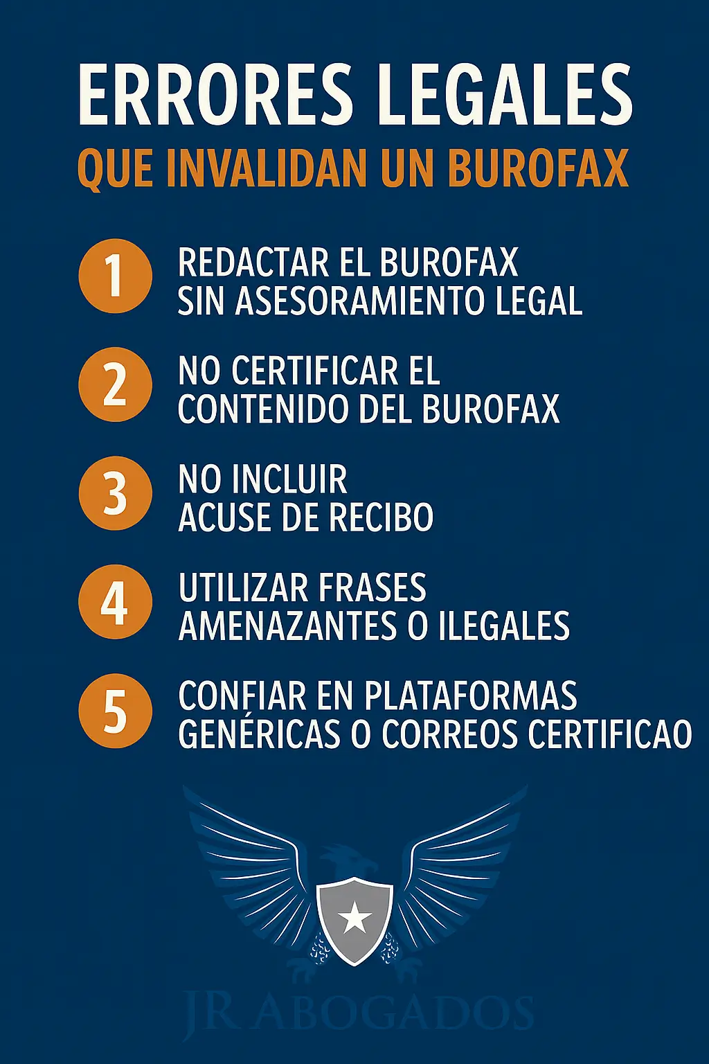 Errores legales que invalidan un burofax: evita perder tu caso