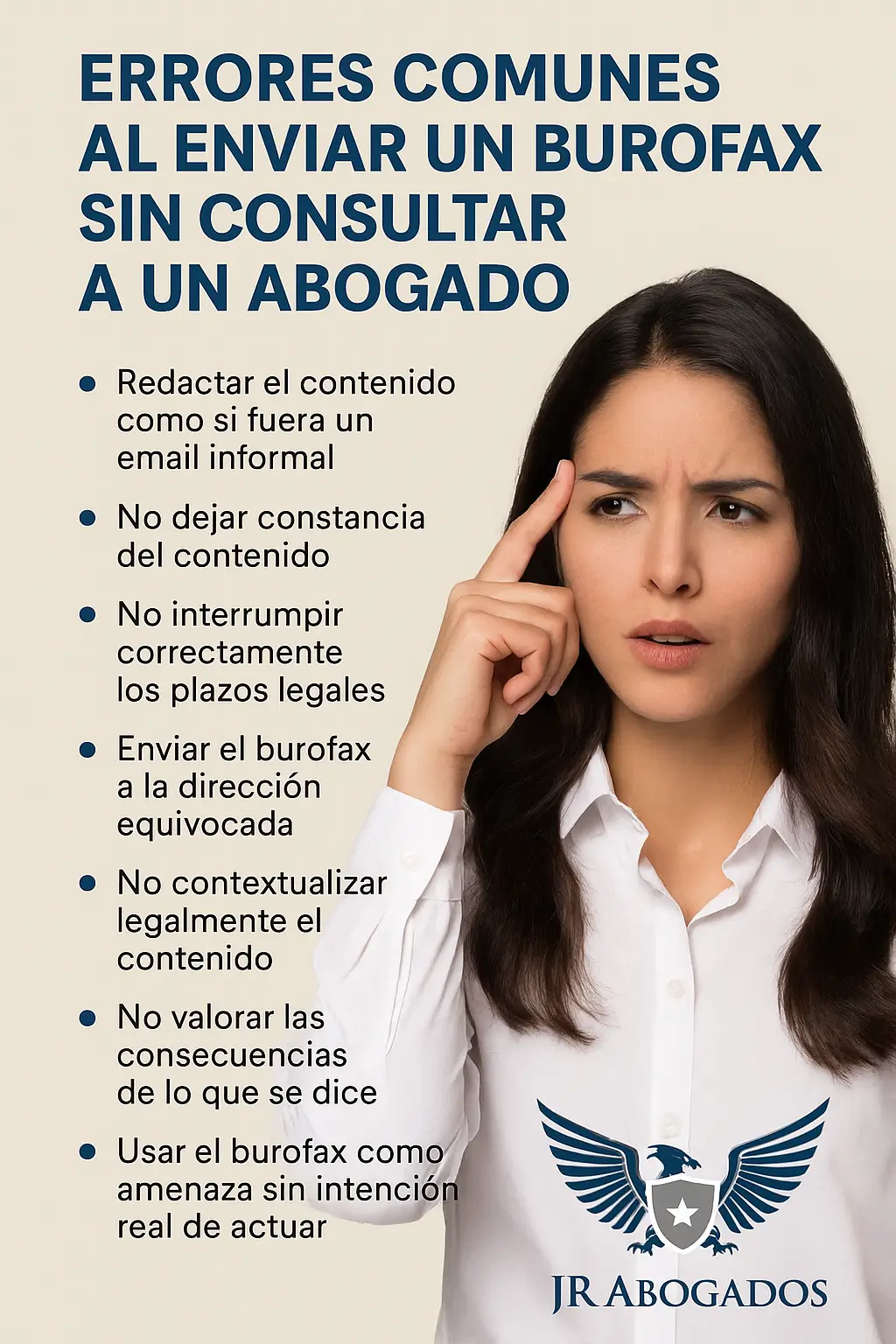Errores comunes al enviar un burofax sin consultar a un abogado