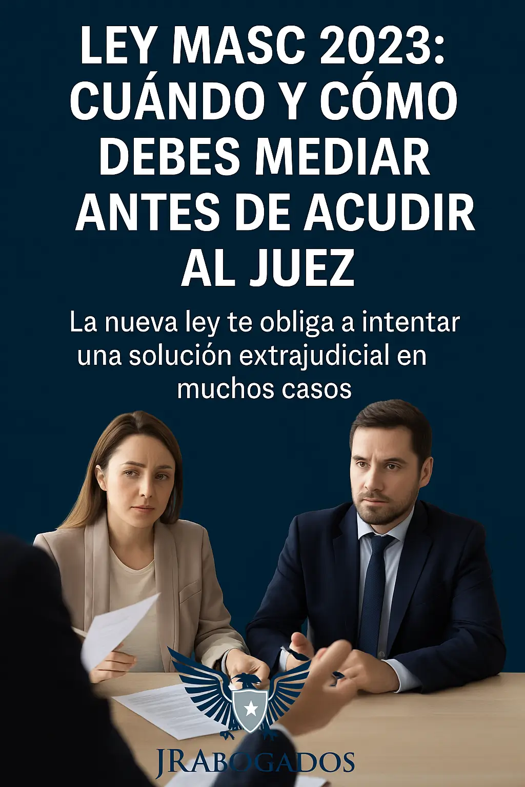Ley MASC 2023: cuándo y cómo debes mediar antes de acudir al juez