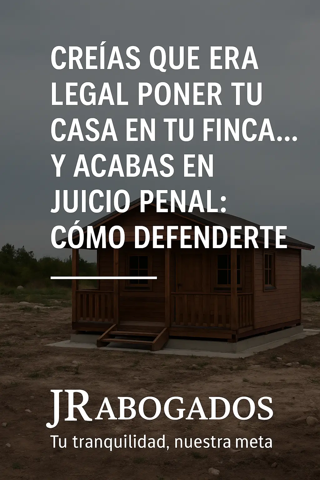 Creías que era legal poner tu casa en tu finca… y acabas en juicio penal: cómo defenderte