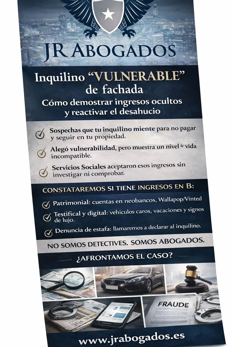 Cómo evitar que el juzgado declare vulnerable a tu inquilino: El error de no auditar su patrimonio antes de la demanda